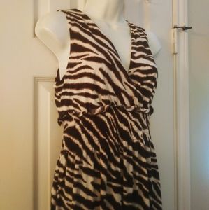 Mob Wife Aesthetic Print Dress